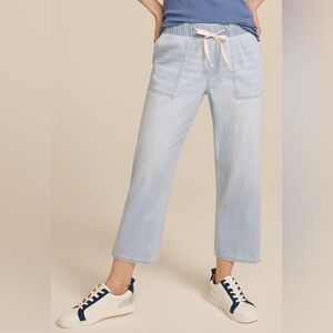 m jeans by maurices™ Soft Light High Rise Drawstring Straight Cropped Jean
